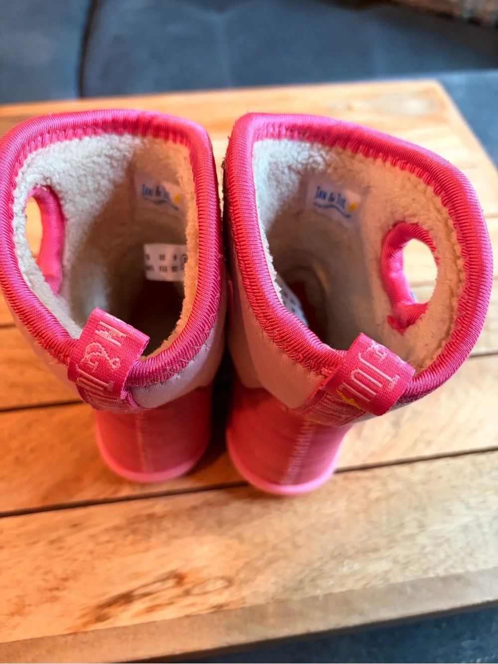 Jan & Jul fall / winter pull on waterproof boots size 6T
